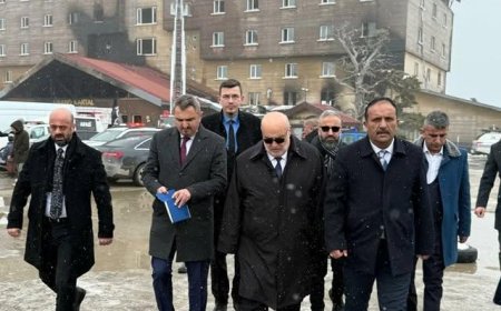 Büyük Birlik Partisi Heyeti Bolu Otel Yangınını İnceledi