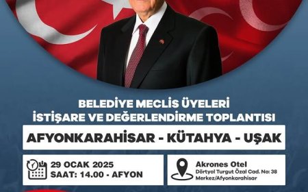 Belediye Meclis Üyeleri Afyonkarahisar'da Toplandı