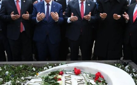 Mustafa Destici, BBP'nin 32. Yıl Dönümünde Muhsin Yazıcıoğlu'nun Kabrini Ziyaret Etti