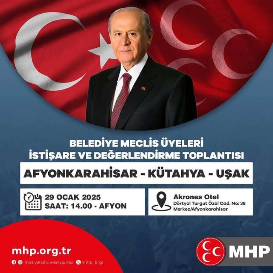 Belediye Meclis Üyeleri Afyonkarahisar'da Toplandı